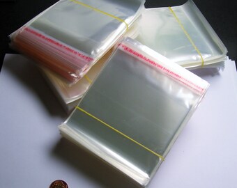 3/'/'x4/'/' Glitter Metallic Lip/&Tape Cello Cellophane Party Favors Gift Bags 100x