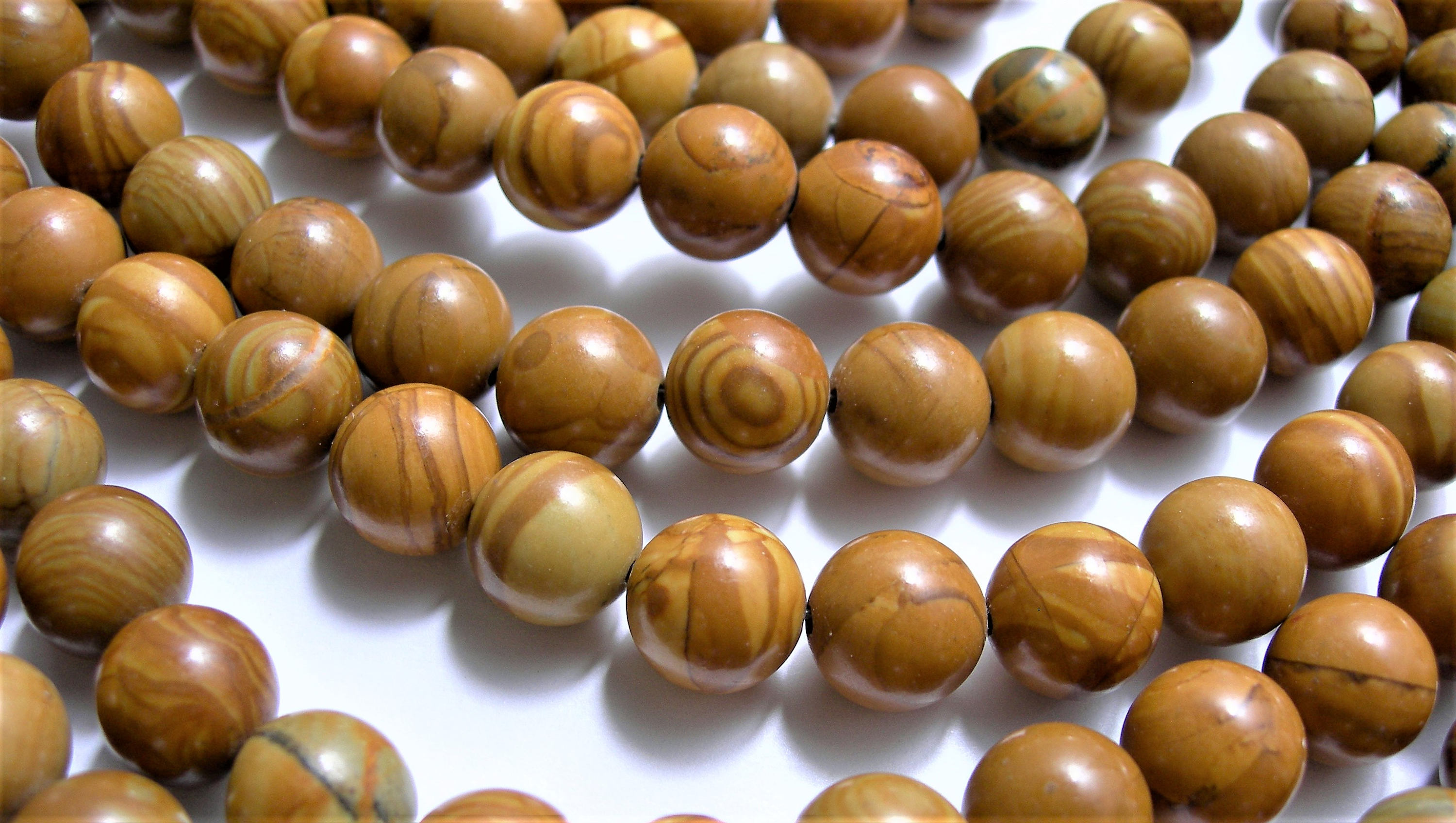 Wood Jasper 10 mm round beads 1 full strand 40 beads WHOLESALE