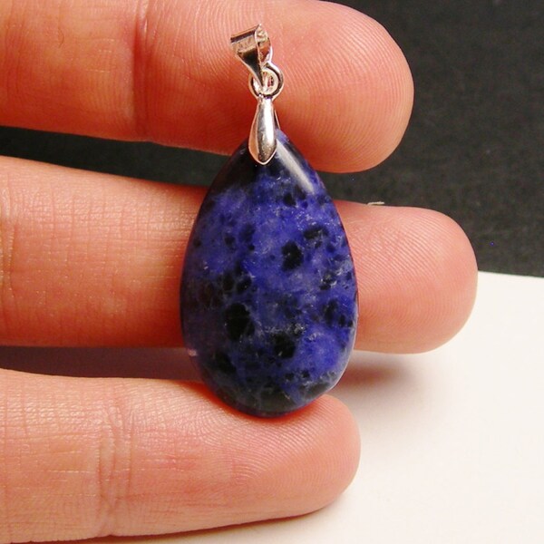 Sodalite focal  pendant drill on top bail included 1 pcs