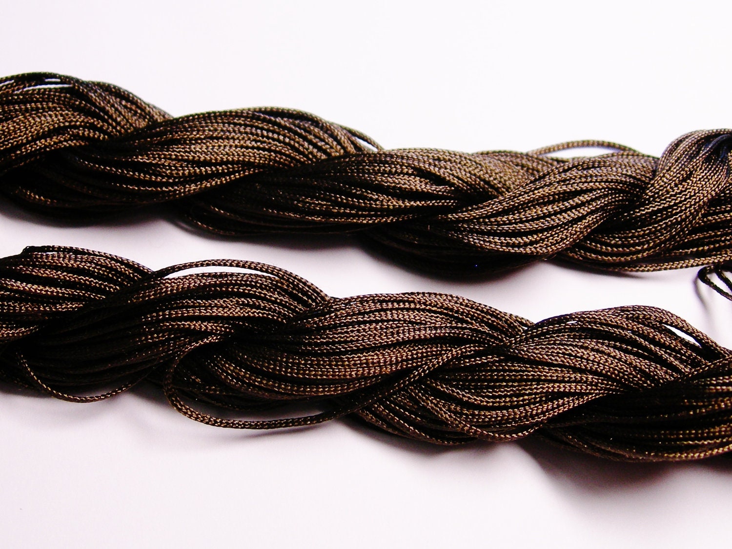Knotting cord nylon beading cord 50 meter 164 foot brown