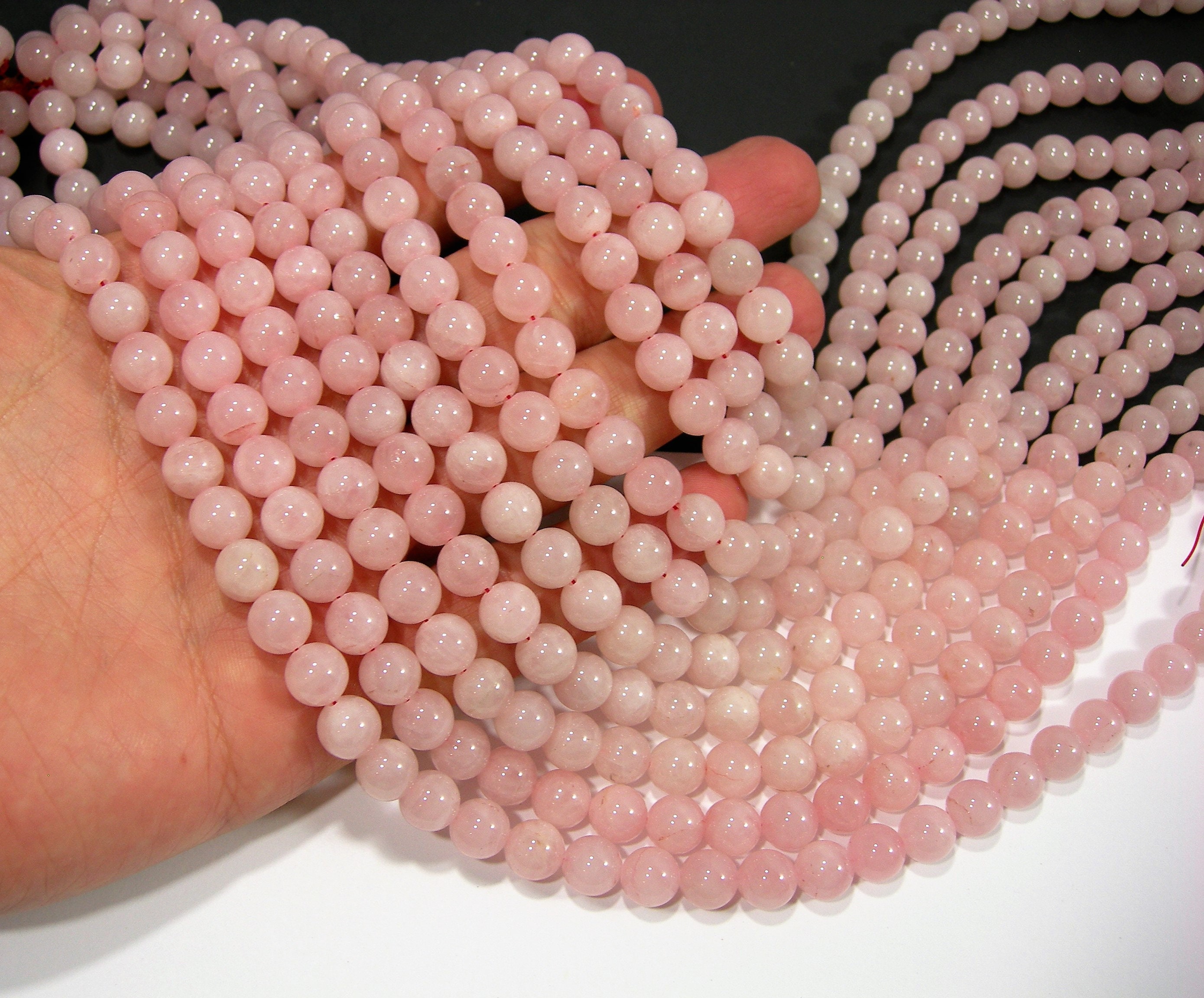 rose quartz beads rose quartz beads