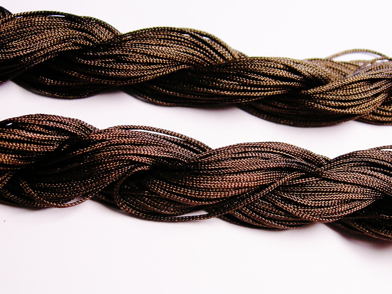 Knotting cord nylon beading cord 50 meter 164 foot brown