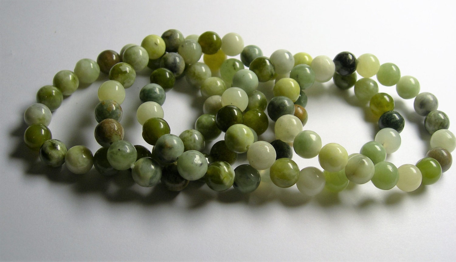 Jade - 10mm round beads - 19 beads - 1 set - A quality - New Jade - HSG19