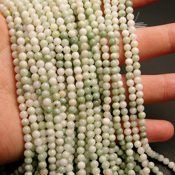 1 strand new Jade 4 mm round A quality 93 beads per strand