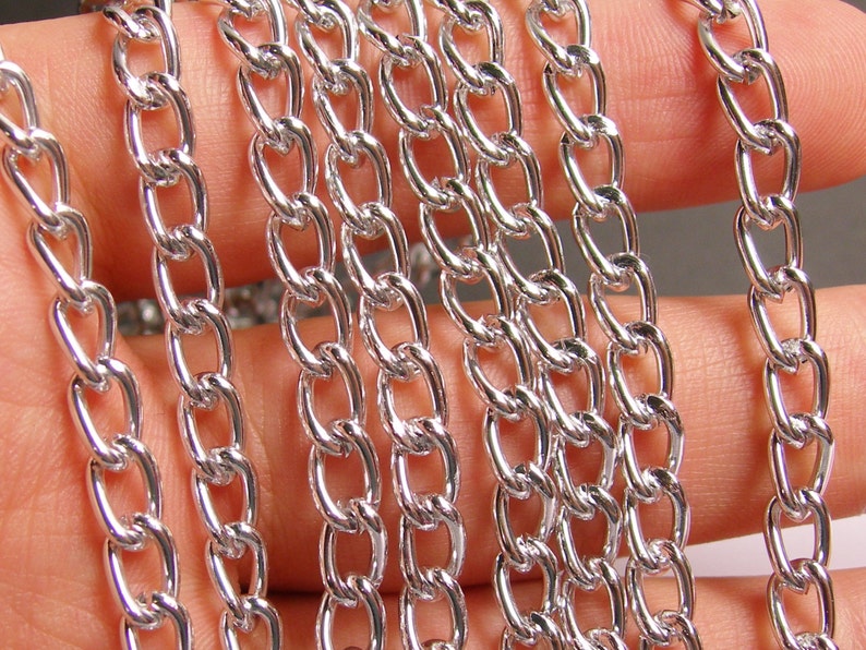 Silver Chain Lead Free Nickel Free Won't Tarnish 1 Etsy