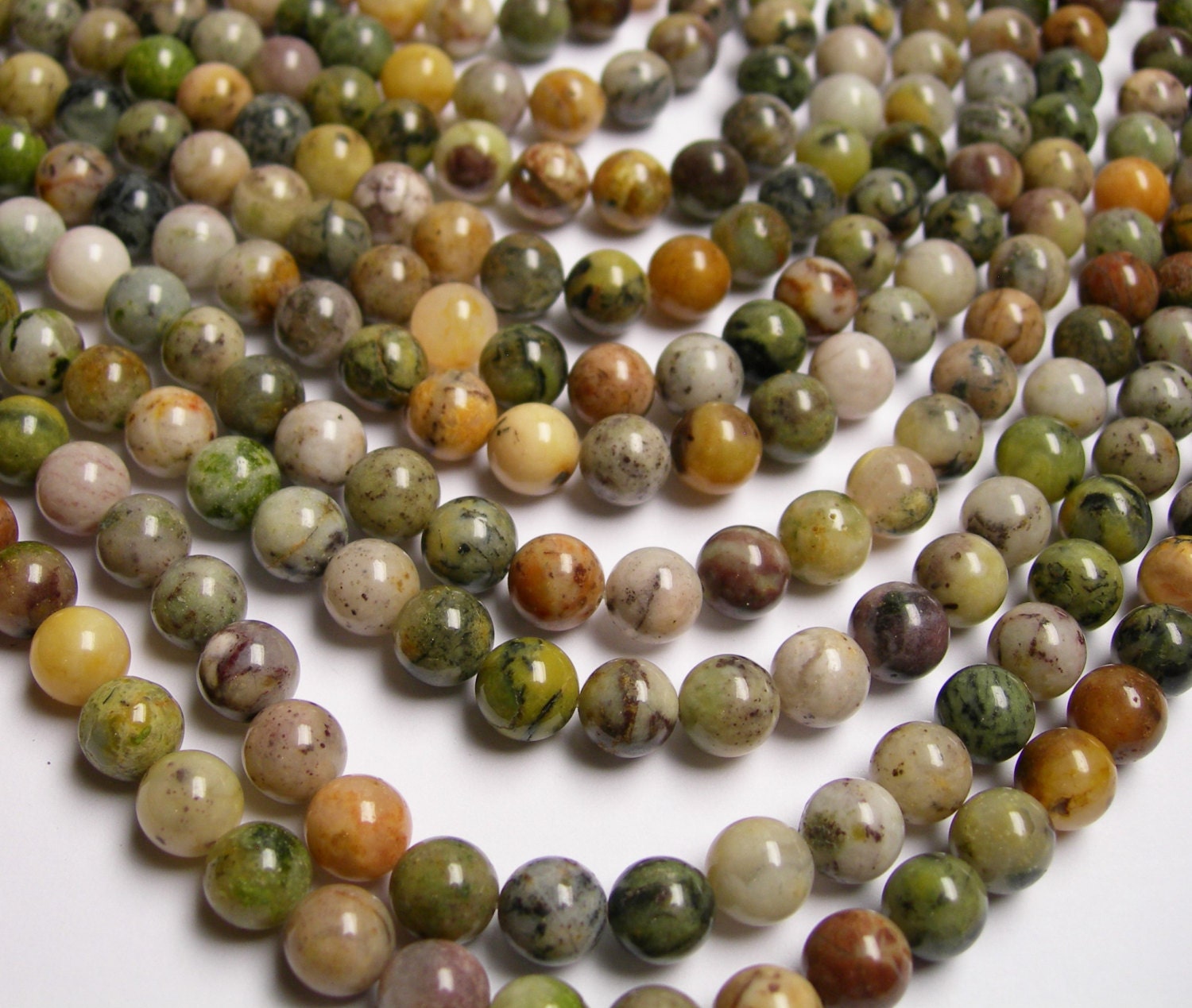 Purple Moss agate 8mm round beads full strand 49 beads | Etsy