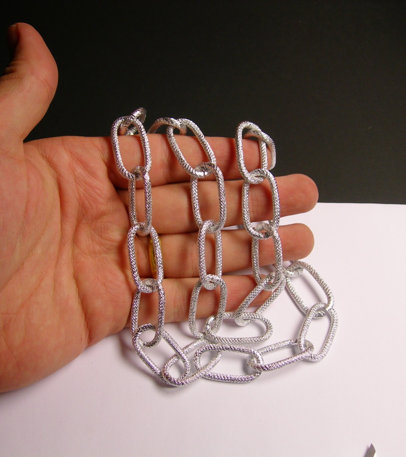 Silver chain lead free nickel free won't tarnish 1 meter3.3 feet