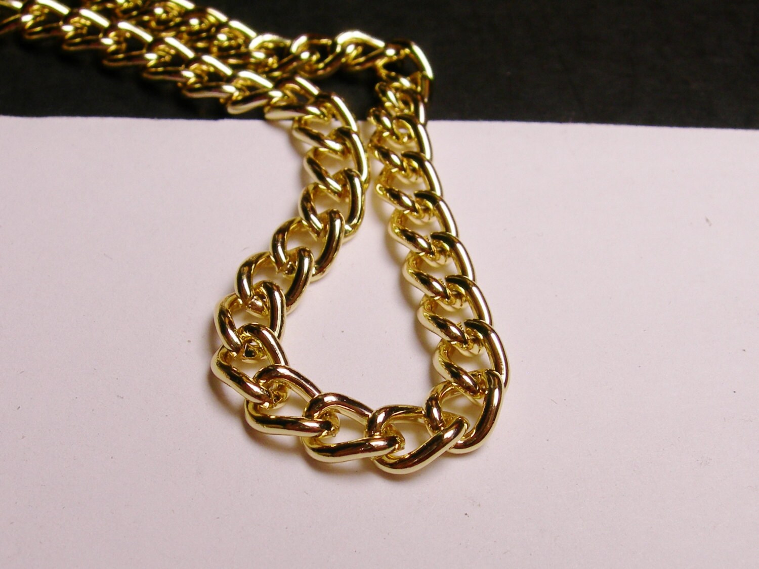 Gold chain lead free nickel free won't tarnish 1 meter 3,3 feet