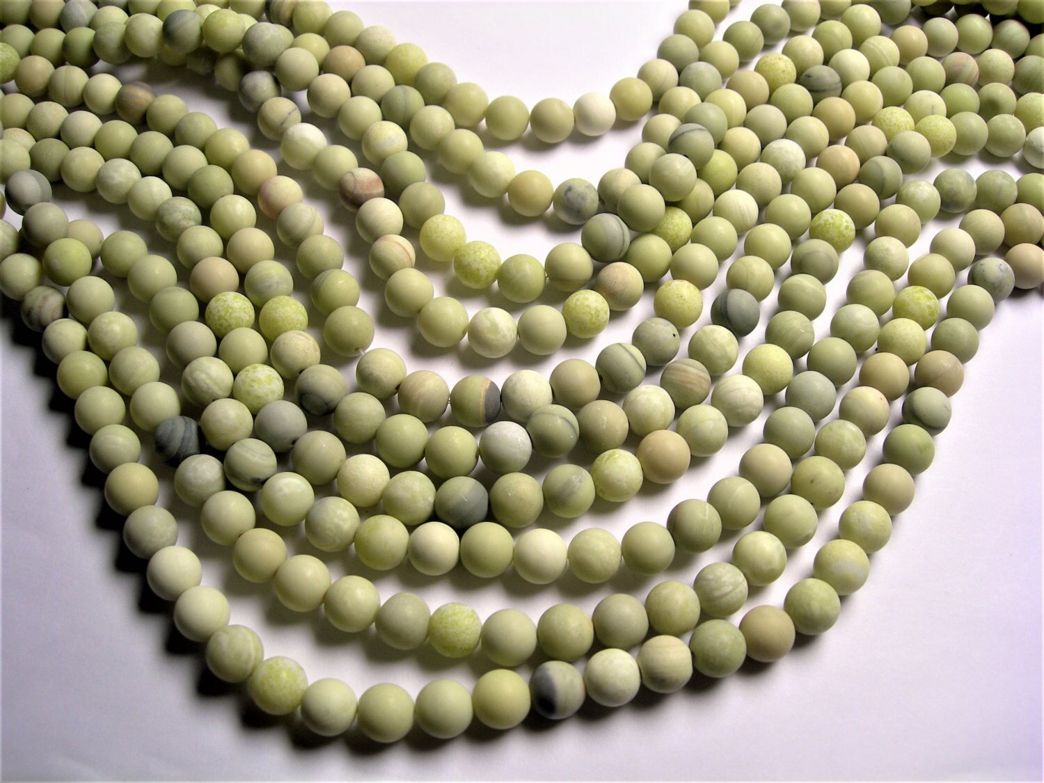Butter Jade Matte 10mm round beads full strand 40 beads per strand