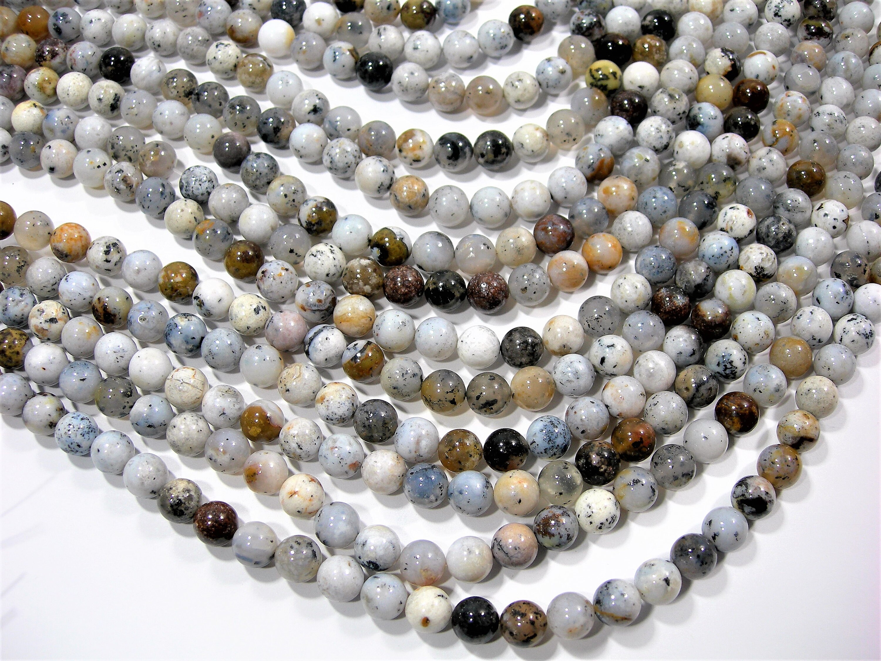 beaded band dendrite opal
