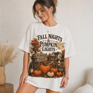 Fall Pumpkin Shirt PNG digital download featuring a vintage Halloween pumpkin patch design for autumn sublimation and shirt projects
