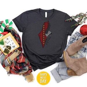 Palästina-Erbe Digitale Kunst, Palästina T-Shirt, Mutiges Tatreez & Keffiyeh Muster, Stolzer kultureller Ausdruck, Palästina PNG
