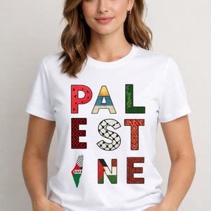 Palestinian Heritage Letters, Free Palestine Typography, Flag, Map & Traditional Patterns, Printable Design