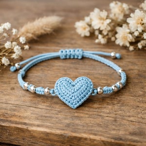 Elegant Crochet Heart Bracelet Pattern - DIY Macrame Inspired Jewelry - Instant Download PDF Guide for Handmade Gift