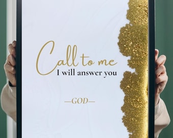 Bible Verse Art Print | Christian Scripture, Faith Wall Decor (Digital Download)