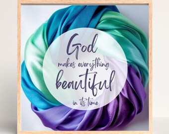 Ecclesiastes 3:11 Scripture Art | Christian Home Decor (Digital Download)