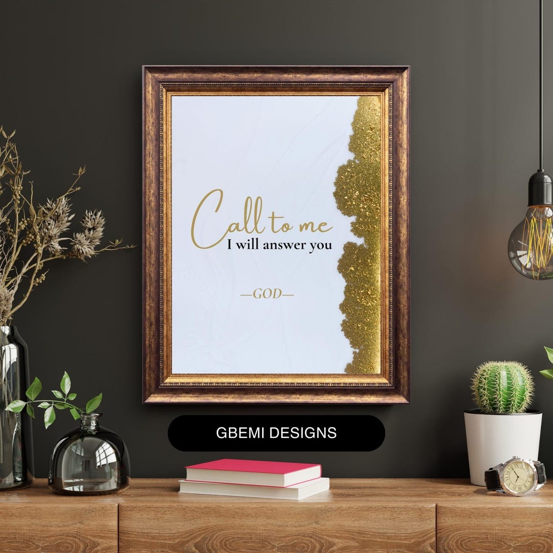 Inspirational Bible Verse Print: Modern Christian Wall Art (digital ...