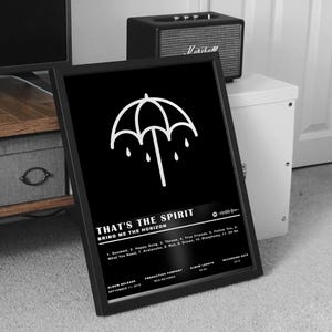 Bring Me the Horizon Poster Print, Bring Me the Horizon That&#39;s The Spirit Album Poster, Music Poster, Album Poster, Wall Decor,Music Gift