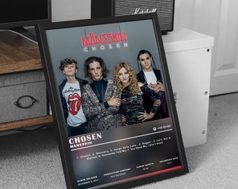 Måneskin Poster Print, Maneskin Chosen Album Poster, Music Poster, Album Cover Poster, Wall Decor,Music Gift