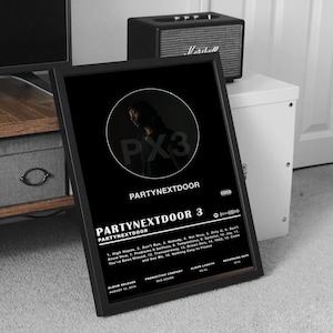 PartyNextDoor Poster Druck, PartyNextDoor PARTYNEXTDOOR 3 (P3) Album Poster, Musik Poster, Album Poster, Wanddekoration, Musik Geschenk
