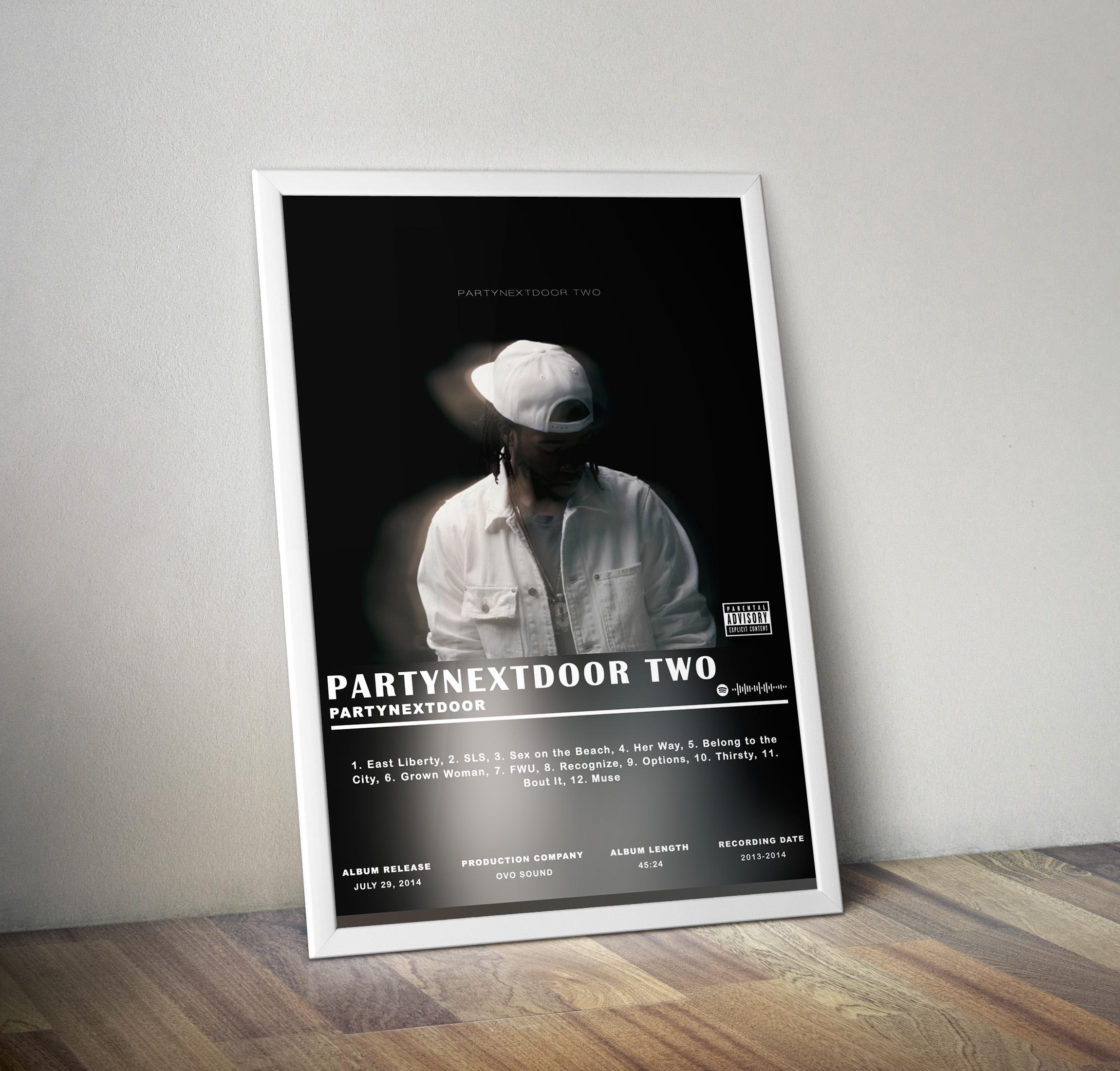 Partynextdoor Poster Print, Partynextdoor Partynextdoor Two Album Poster,  Music Poster, Album Poster, Wall Decor,music Gift - Etsy, image size:2300x2200