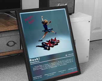 Måneskin Poster Print, Maneskin Rush! Album Poster, Music Poster, Album Cover Poster, Wall Decor,Music Gift