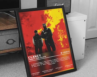 Twenty One Pilots Poster Print, Twenty One Pilots Clancy Album Poster, Music Poster, Album Cover Poster, Wall Decor,Music Gift,Room Decor