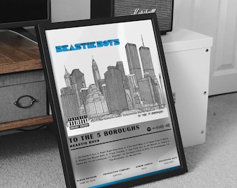 Buy1get2free Beastie Boys Framed Autographed Album Cover Replica