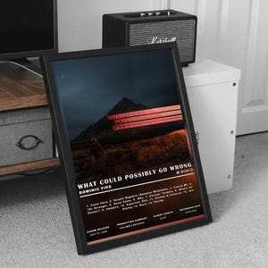 Dominic Fike Poster Print, Dominic Fike What Could Possibly Go Wrong Album Poster, Music Poster, Album Cover Poster, Wall Decor,Music Gift