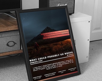 Póster de Dominic Fike, póster del álbum "What Could Possibly Go Wrong" de Dominic Fike, póster musical, póster de portada de álbum, decoración de pared, regalo musical