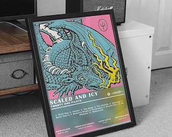 Twenty One Pilots Poster Print, Twenty One Pilots Scaled and Icy Album Poster, Music Poster, Album Cover Poster, Wall Decor, Music Gift