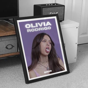 Olivia Rodrigo Poster Print, Olivia Rodrigo Sour Album Poster, Music Poster, Album Cover Poster, Wall Decor,Music Gift,Room Decor