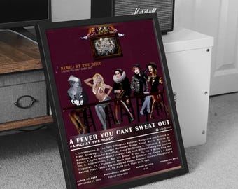 Paniek! bij de disco-poster, Paniek! At the Disco-cadeauposter, A Fever You Can't Sweat Out Album hoge kwaliteit, digitale poster, muziekposter