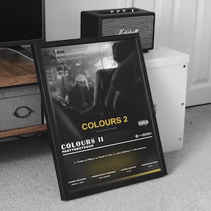 PartyNextDoor Poster Print, PartyNextDoor COLOURS 2 Albumposter, Musikposter, Albumposter, Wanddekor, Musikgeschenk