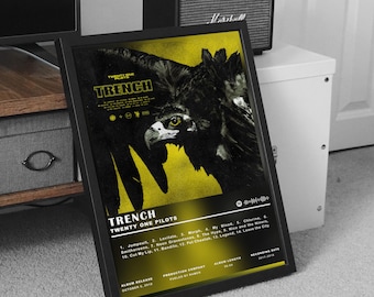Twenty One Pilots Poster Print, Twenty One Pilots Trench Album Poster, Music Poster, Album Cover Poster, Wall Decor,Music Gift,Room Decor