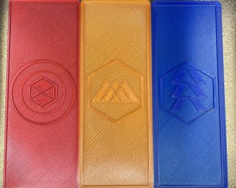 Op Destiny 2 geïnspireerde bladwijzer – 3D-geprinte Guardian Class PLA Warlock, Hunter of Titan.