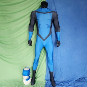 Mark Grayson Cosplay Costume Invincible Blue Suit Outfit