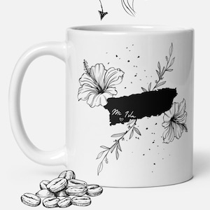 Puerto Rican Coffee Mug – “Mi Isla” Ceramic Cup | Tropical Island Gift | 11oz
