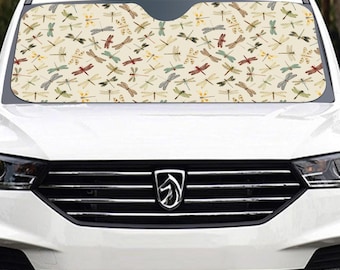 Dragonfly Windshield Sunshade: Cottagecore Car Accessories