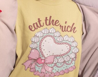 Eat the Rich T-Shirt: Comfort Colors Activist Tee, Pro Democracy Shirt, Social Justice Tees, Political Tshirt