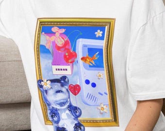 Frutiger Aero TShirt: Whimsical 2000s Tees, Y2K Internet Culture, Gamer Shirt