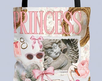 Princess-draagtas: vrouwelijke schoudertas cherubijn, retro vintage rugzak, Angel Beach-draagtas, Renn Faire-accessoires, zachte meisjestas