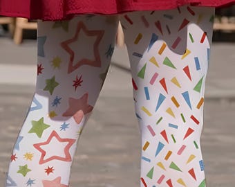 Jester Tights: Clowncore Clothing, Circus Accessories, Clown Pantyhose, Costume hosiery