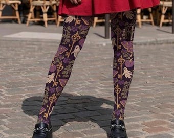 Witchy Tights: Spooky Dark Romance Pantyhose, Cutecore Halloween Party Looks