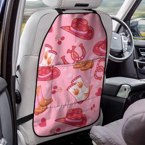 Cowgirl Car Storage Bag: Lucky Flame Cowboy Boot Car Accessories, Retro Country Western Car Gifts