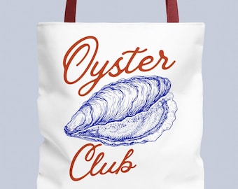 Coquette Oyster  Coastal Fisherman Aesthetic Tote Gift, Old Money New England accessories, Nautical Canvas Totes, Luxury Beachbag