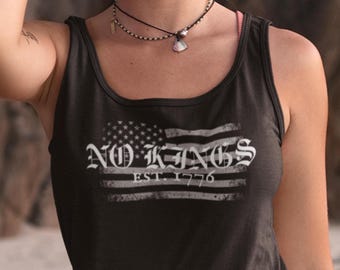Linne för Inga kungar i Amerika: Protesttröja för progressiv självständighetsdag