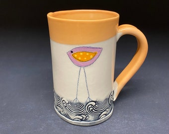 handmade whimsical ceramic mug