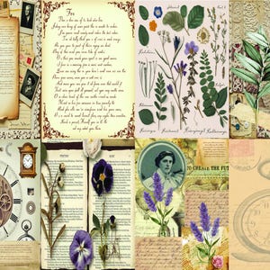 Kit de diario de fragmentos atemporales de relojes antiguos, diario de momentos en movimiento, kit de ecos de la hora, plantilla de Canva de descarga instantánea