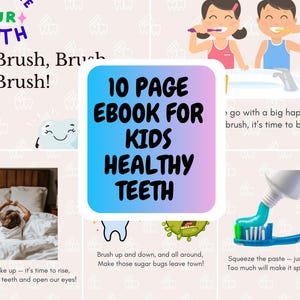 10 Page eBook for kids for healthy teeth /eBook kids/kids eBook/kids eBook template/eBook for kids/eBook kids story/eBook/story eBook